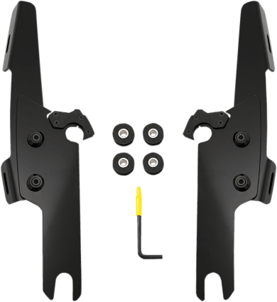 Memphis  Shades  Batwing Fairing Mounting Kit for '15-Up FLRT Freewheeler FAIRING AND WINDSHIELD NOT INCLUDED -Black
