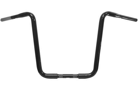 L.A. Choppers Throttle By Wire Ape Hangers for H-D FL Stock 1" Controls-16 Inch, Black