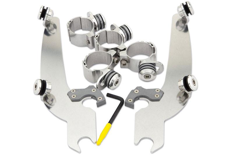 Memphis Shades Sportshield Windshield Quick Change Mounting Kitfor FXWG,FXST,FXSTD,FXSTB '80-UP