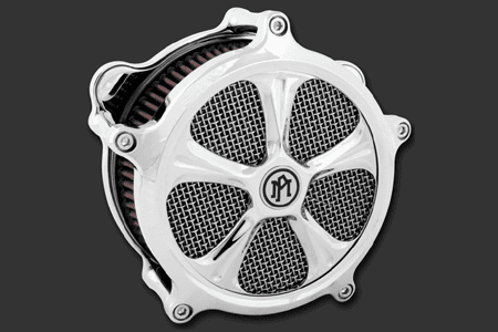 Performance Machine Wrath Faceplate for Super Gas Air Cleaners -Chrome
