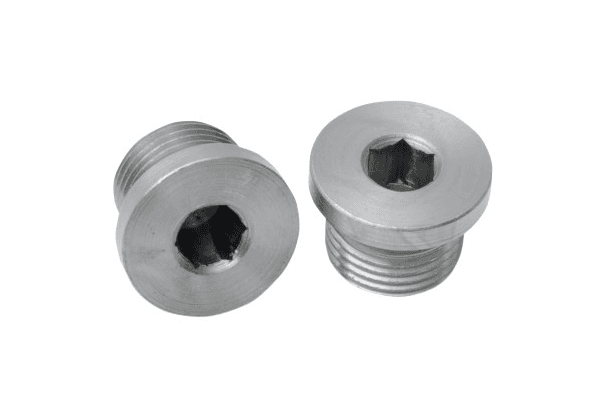 O2 Sensor Plugs by Bassani  12mm x 1.25 -Pair