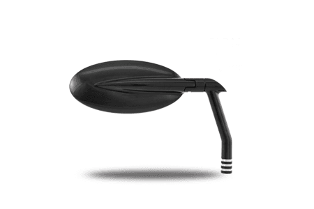 Performance Machine Vision Series Mirrors -Oval (4-4/5" x 2-1/10") Contrast Cut Black -Sold Each
