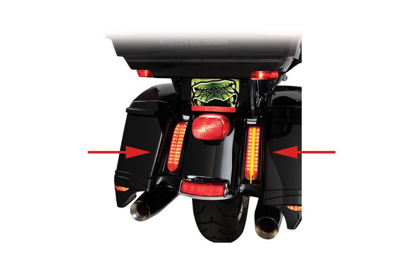 Ciro Filler Panel Lights for '14-24 FLHTCU/L Electra Glide Ultra Classic/Low, Road Glide Ultra, Ultra Limited, FLHTK/L Ultra Limited/Low & FLHR Road King - Black