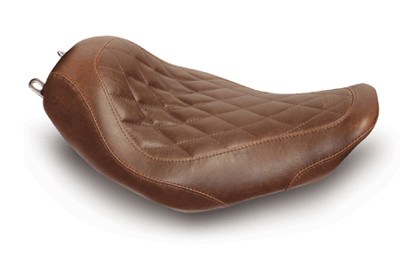 Mustang  Wide Tripper Solo Seat for FLHR '97-07 / Screamin Eagle '97-05 & FLHX '06-07 -Distressed Brown Diamond Stitch