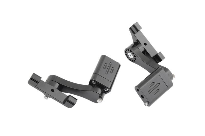 Rivco Adjustable Passenger Floorboard Mounts for '93-21 FLT, FLHT, FLHS, FLTR, FLHR, FLHX, FLHTCUTG W/OEM Exhaust Black anodized finish