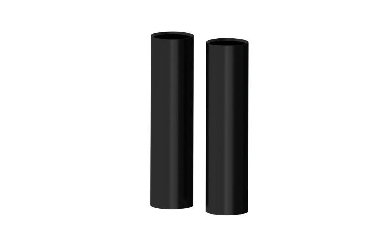Roland Sands Upper Fork Covers for '04-14 XL (except '10-13 1200X, '11-13 1200C, 883L) 39MM -Smoothie, Gloss Black