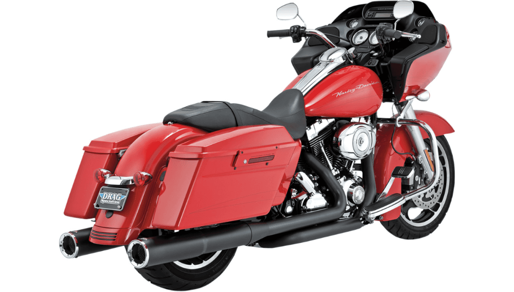 Vance & Hines 4.5" High Output Slip-On Mufflers for Harley Davidson Touring Models '95-16 - Black