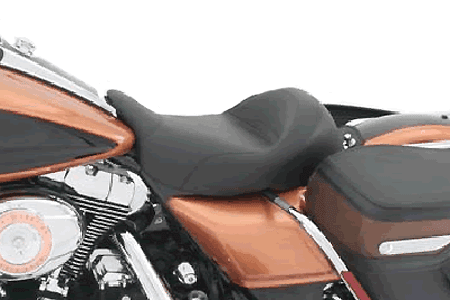 Mustang Seats Wide Super Solo Seat for Harley Davidson Touring Models 2008-Up -Vintage (Not for '24-Up FLHX/FLTR Models)