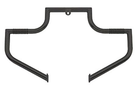Lindby Linbar Front  Highway Bars with Footpegs for FLSTC,FLSTF,FLSTN '00-17 -Glossy Black Powder Coated