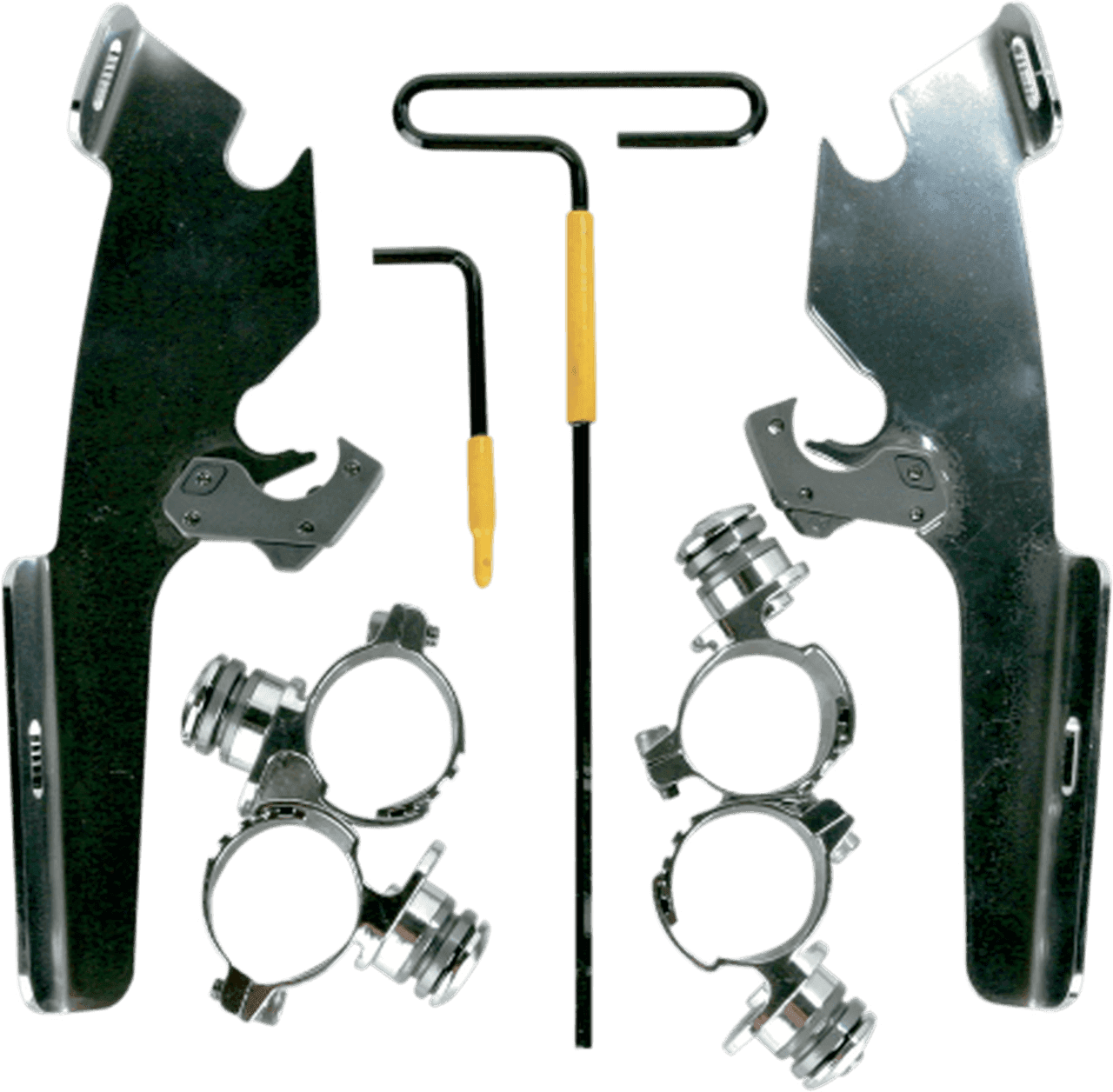 Memphis Shades Fats/Slim Windshield Mounting Hardware for XVS650 V Star Custom '99-up