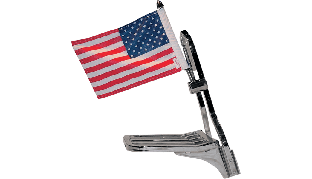PPI Pro Pad Flag Mount for any H-D Sissy Bar -Sissy Bar Square Mount -13" Pole