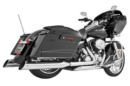 Freedom Performance Right Side Tuck & Under Headers for '95-08 FLHT/FLT -Chrome DOES NOT INCLUDE MUFFLERS