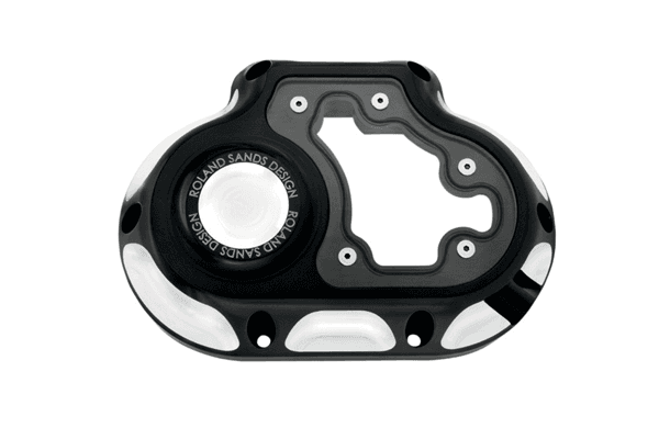 Roland Sands  6-Speed Clarity Transmission Side Cover for '07-13 Softail, FL & '06-13 Dyna repl. OEM #37116-06 -Contrast Cut