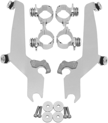 Memphis Shades Sportshield No-Tool Windshield Mounting Hardware for Virago 750 '85-99