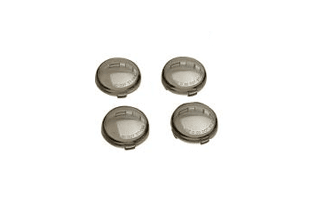 Drag Specialties Replacement Smoked Turn Signal Lens Kit for '00-20 H-D Models with Bullet Turn Signals Repl. OEM #69304-02