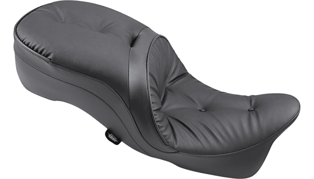Drag Specialties Large Touring Seat for Harley Davidson Touring Models 2009-23 (& Trike that accepts Frame Mounted Backrests) - Pillow Style (Not for '24-Up FLHX/FLTR Models)