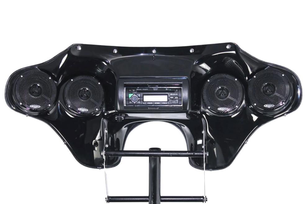 Hoppe Industries Quadzilla Fairing with Audio For '05-17 Harley Davidson FLSTN Deluxe