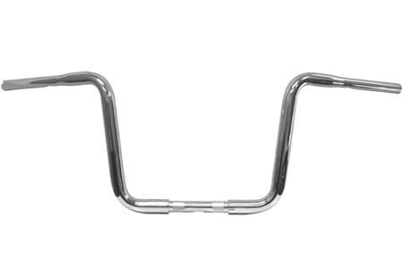 L.A. Choppers Throttle By Wire Ape Hangers for H-D FL Stock 1" Controls-10 Inch, Chrome
