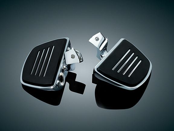 Kuryakyn Premium Mini Board with Comfort Drop Mount for  '01-13 GL1800 & F6B Models for Driver Peg Position (includes drop adapters) -Pair