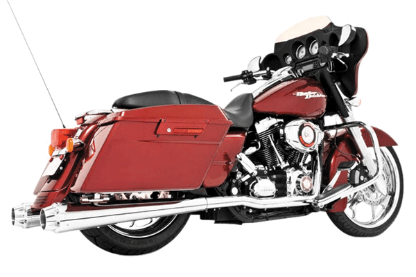 Freedom Performance Exhaust 4.5 inch American Outlaw Slip-Ons for '95-16 FLH/FLT -Chrome