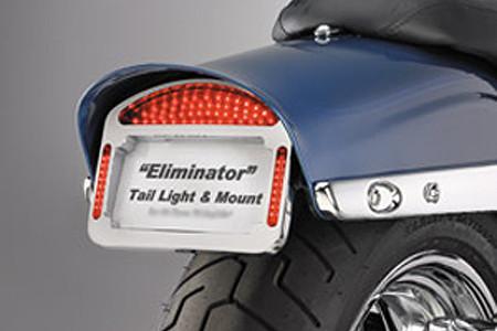 Cycle Visions Eliminator LED Taillight/License Plate Frame -FXDF '08-Up -Chrome