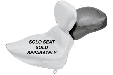 Mustang  Sport Recessed Rear Seat (for Driver Backrest Solos) on Heritage Springer '00-05   (w Standard Rear Tire) -Plain/Vintage