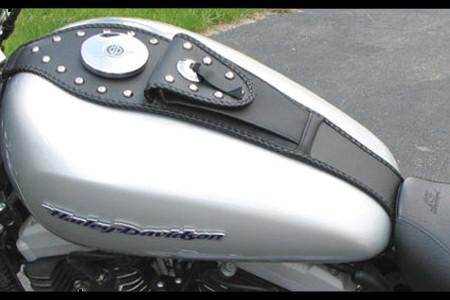 Mustang Tank Bib with Pouch for Sportster '04-up (4.5 gallon tank) Studded