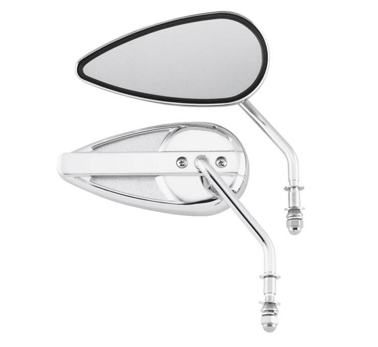 Biker's Choice Custom Style Mirrors for '65-21 H-D Models -Teardrop