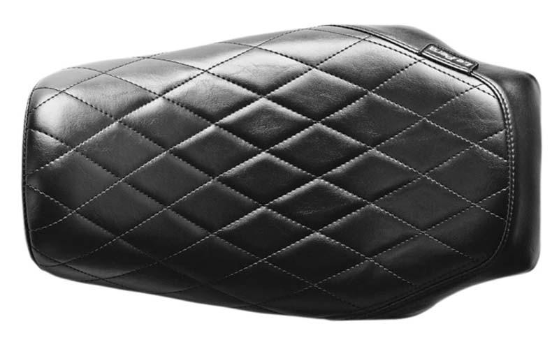 LePera Seats Bare Bones Solo Seat for Harley Davidson Touring Models 2008-Up -Diamond Stitch (Not for '24-Up FLHX/FLTR Models)