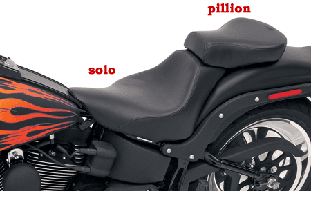 Saddlemen Renegade Sport Pillion for '06-17 FLSTN - Plain