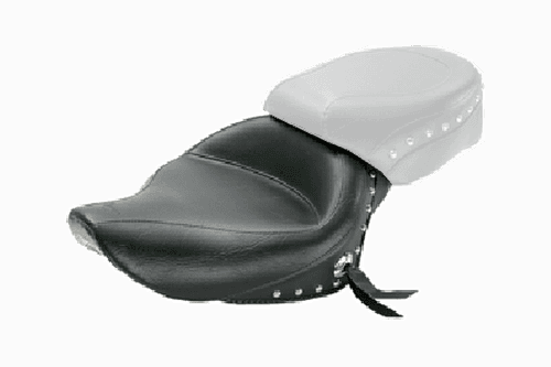 Mustang Wide Solo Seat for Sportster 04-up Studded