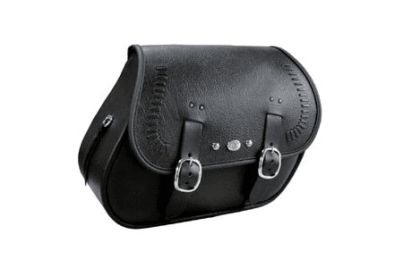 Boss Bags Close Fitting  #37 Model Italian Braid for Softail Models