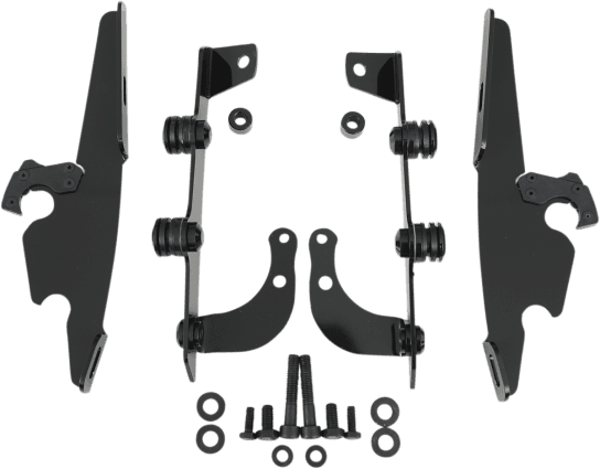 Memphis Shades Batwing Windshield Mounting Kit for Phantom '10-Up-Black FAIRING AND WINDSHIELD NOT INCLUDED