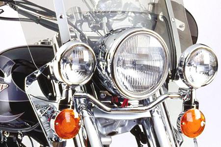 National Cycle Chrome Light Bar for Ace 750 Deluxe '97-03 & Shadow 750 '97-00  & Sabre 1100 '00-07