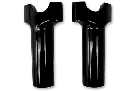 Drag Specialties 1.25" Buffalo Risers 4", Gloss Black