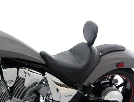 Mustang Solo Seat with Backrest for Honda Fury '10-25 - Wide Vintage
