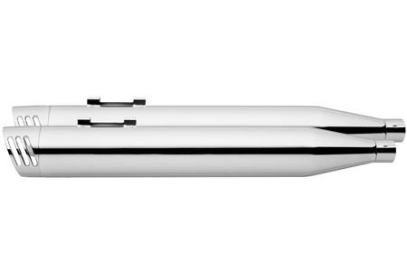 Freedom Performance 4 inch Racing Slip-On Mufflers for '17-Up FL Models -Chrome w/ Chrome End Cap