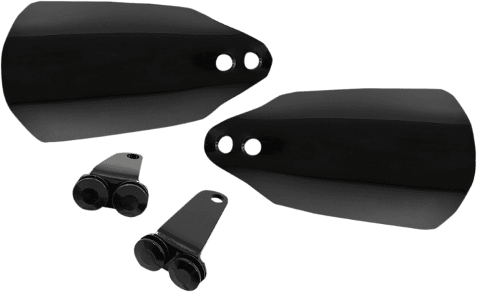 Memphis Shades Hand Guards for '08-16 and 2021 Harley Davidson Road King FLHR -Black