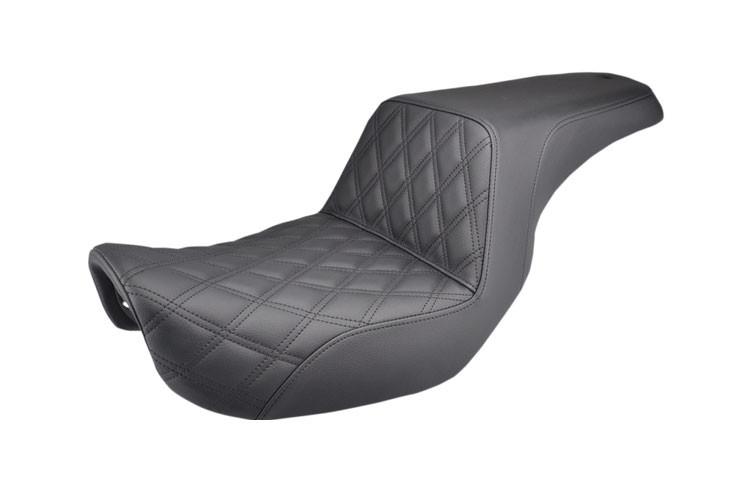Saddlemen Step Up Seat with GelCore for '04-05 Harley Davidson FXD Models - (LS) Lattice Stitch [0803-0530]