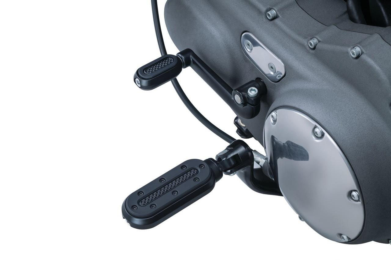 Kuryakyn Heavy Industry Pegs w/ Male Mount Adapters -Satin Black
