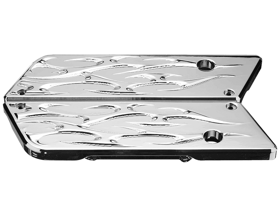 Precision Billet Bag Latches for Harley Davidson Touring Models '96-13, Ace's Wild Edition -Chrome  