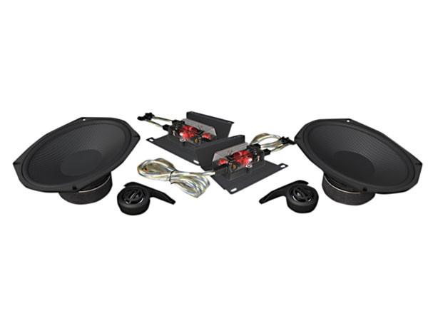 Hogtunes 6x9 Speaker Kit for Harley Davidson Touring Models with HogTunes Speaker Lids '14-Up