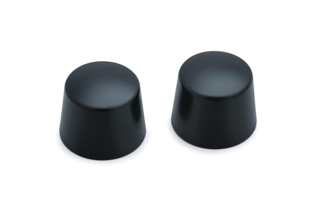 Kuryakyn Front Axle Caps for Harley Models (Click for fitment)  - Satin Black