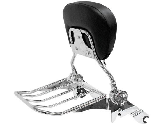 Rivco Quick Detachable Backrest and Luggage Rack for Harley Davidson Road King, Street Glide and Road Glide '09-13