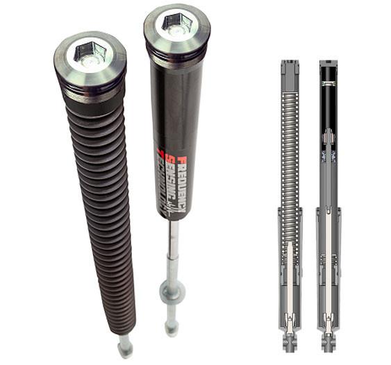 Progressive Suspension Monotube Front Fork Cartridge Kit for Harley-Davidson Touring Models '17-Up (Choose Standard or 2" Lowered)