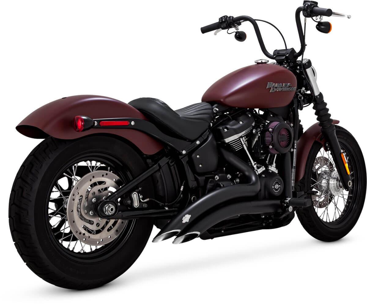 Vance & Hines Big Radius 2-Into-2 for 2018-Up Harley-Davidson Softail Models - Matte Black (49-State Emissions Compliant)