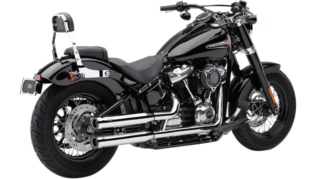 Cobra 3 inch RPT Slip On Mufflers for '18-24 Harley Davidson Softail Models Chrome (Click for fitment)
