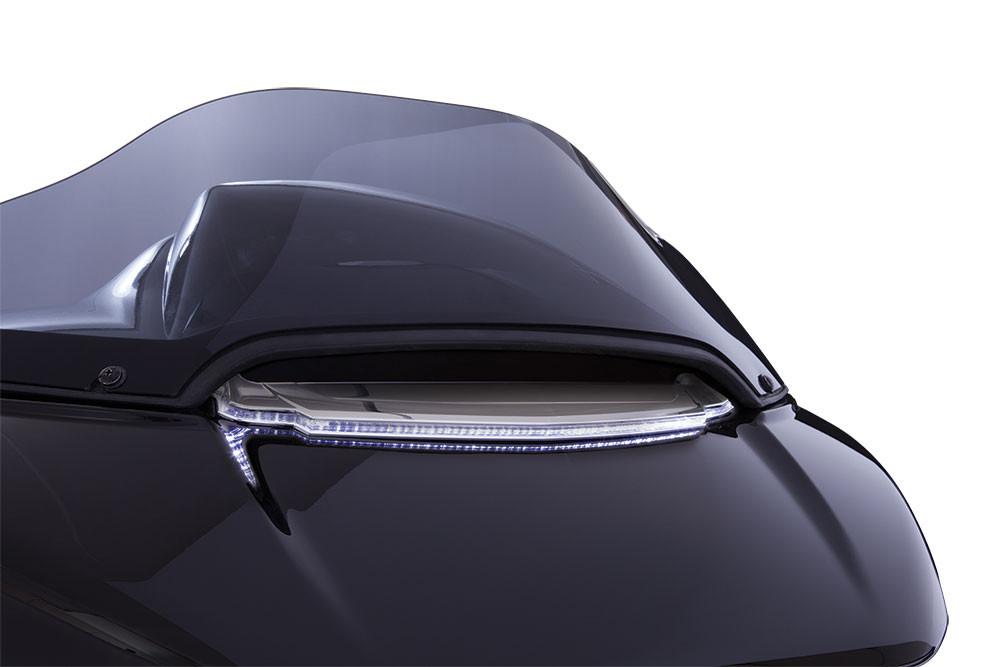 Ciro Lighted Vent Trim for '15-Up Harley Davidson Road Glide Models - Chrome