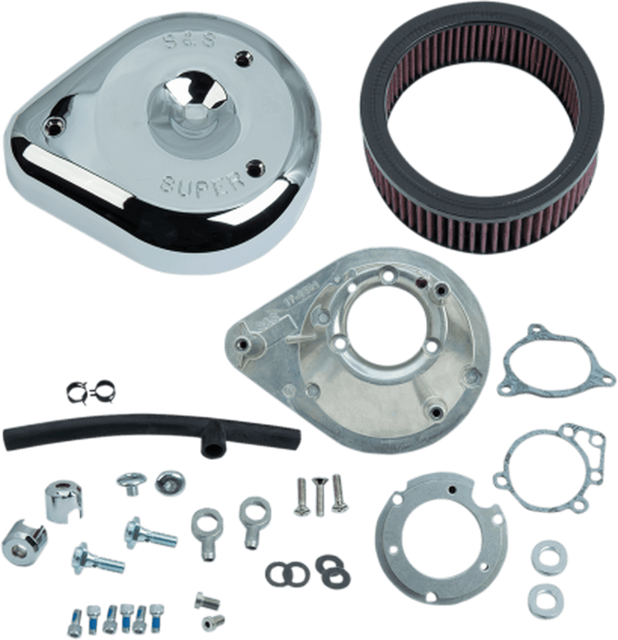 S&S Cycle Tear Drop Air Kit for '08-17 Harley Davidson Touring and Softail Models (Click for Fitment) Chrome