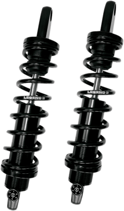 Legend 12 inch Standard REVO-A Adjustable Suspension Systems for Harley Davidson Touring Models '99-Up - Black